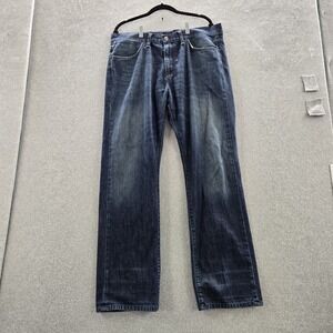 Lacoste Men‎ Jeans 36 Blue Denim Embroidery Embroidered 31"